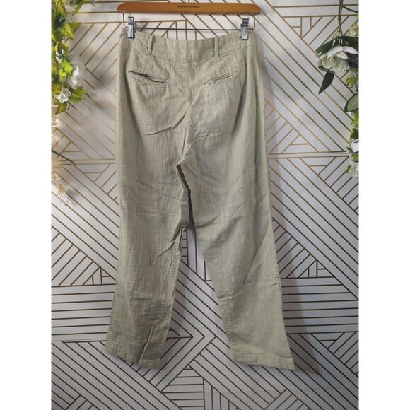 Urban Outfitters Maria Button-Fly Tapered Trouser High Rise Cropped 4 READ - Picture 4 of 7